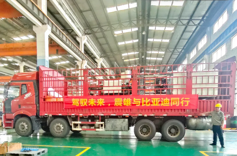 震雄dmⅲ系列交付比亚迪北方总部，推动新能源产业新飞跃